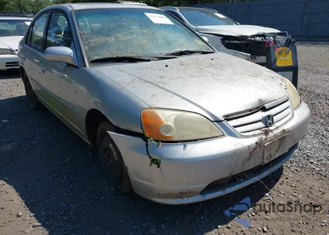 2003 Honda Civic Ex из США, поврежденный, VIN 2HGES26863H551950